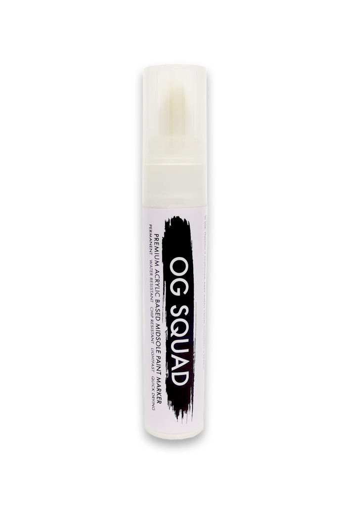 white acrylic midsole paint pen marker